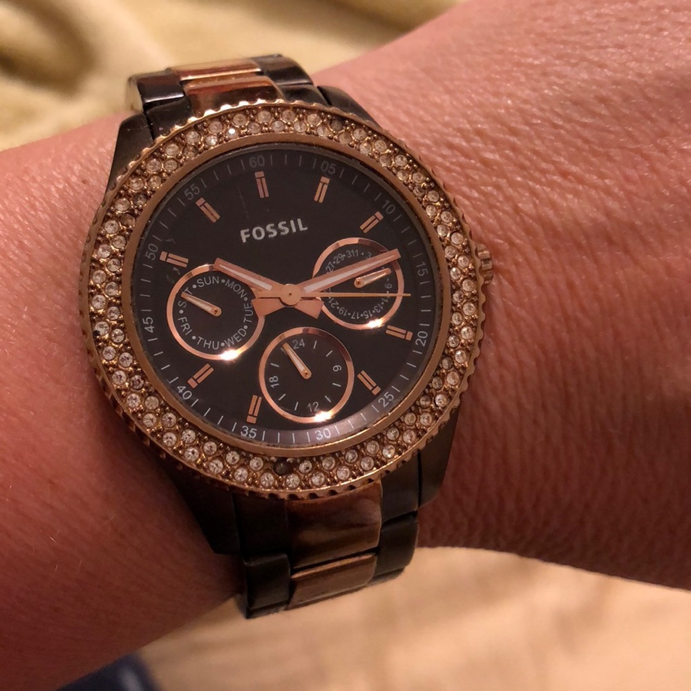 Women’s Fossil Watch Brown Chocolate